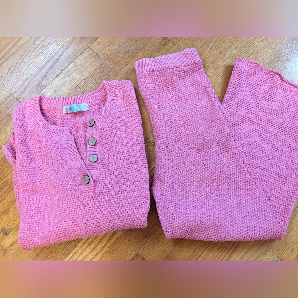 Free People FP beach Hailee sweater set pink